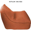 SITZSACKBEZUG Orange 90/80/70 cm - Orange, Textil (90/70/80cm) - Mobili Rebecca