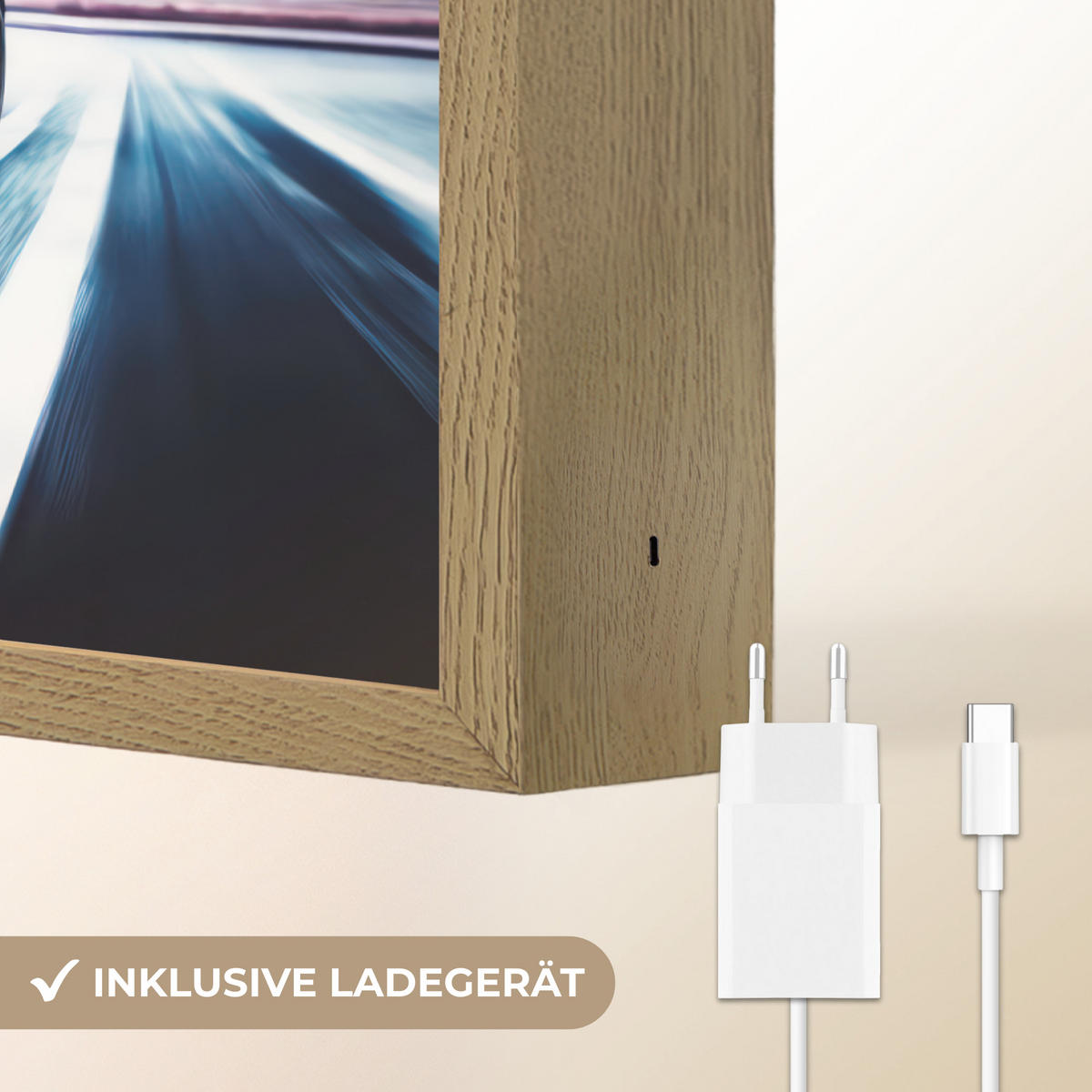 NÁSTĚNNÁ LAMPA S AKUMULÁTOREM Auto - Modrá - Chlapci - Dítě 40x30 cm - modrá, kompozitní dřevo (40/30/8cm) - OnlyWow