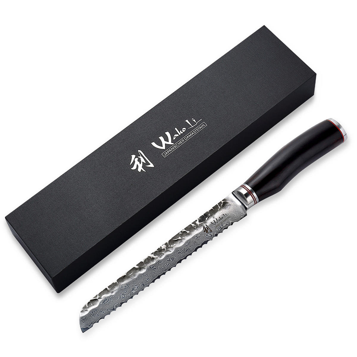 BROTMESSER 20 cm - Schwarz, Holz/Metall (34cm) - Wakoli