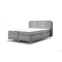 BOXBETT Avery - Grau, Holzwerkstoff/Textil (120/200cm) - Fun Möbel