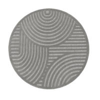 OUTDOORTEPPICH 120/120 cm Livorno 674 - Grau, Kunststoff (120/120cm) - Paco Home