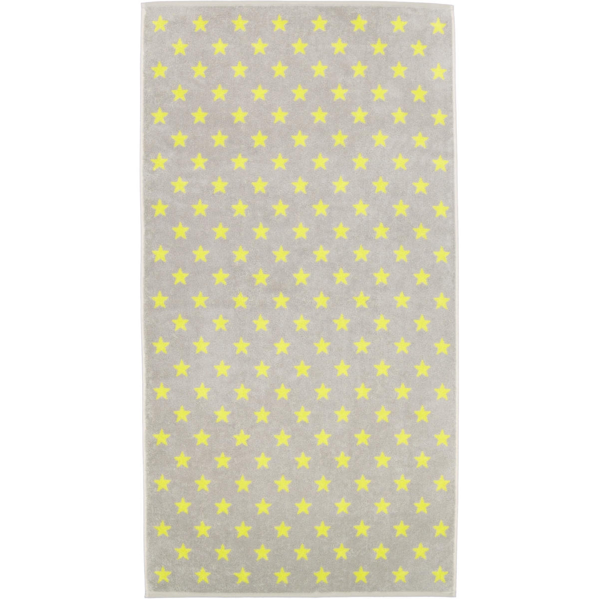 DUSCHTUCH NEW STARS STERNE KLEIN 6261 PLATIN/LIME - 75 - Gelb, Textil (70/140cm) - Cawoe