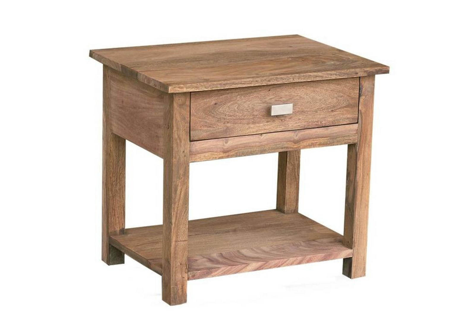 NACHTTISCH Sheesham 50x35x45 braun geölt NATURE BROWN #91 - Braun, Holzwerkstoff (50/45/35cm)