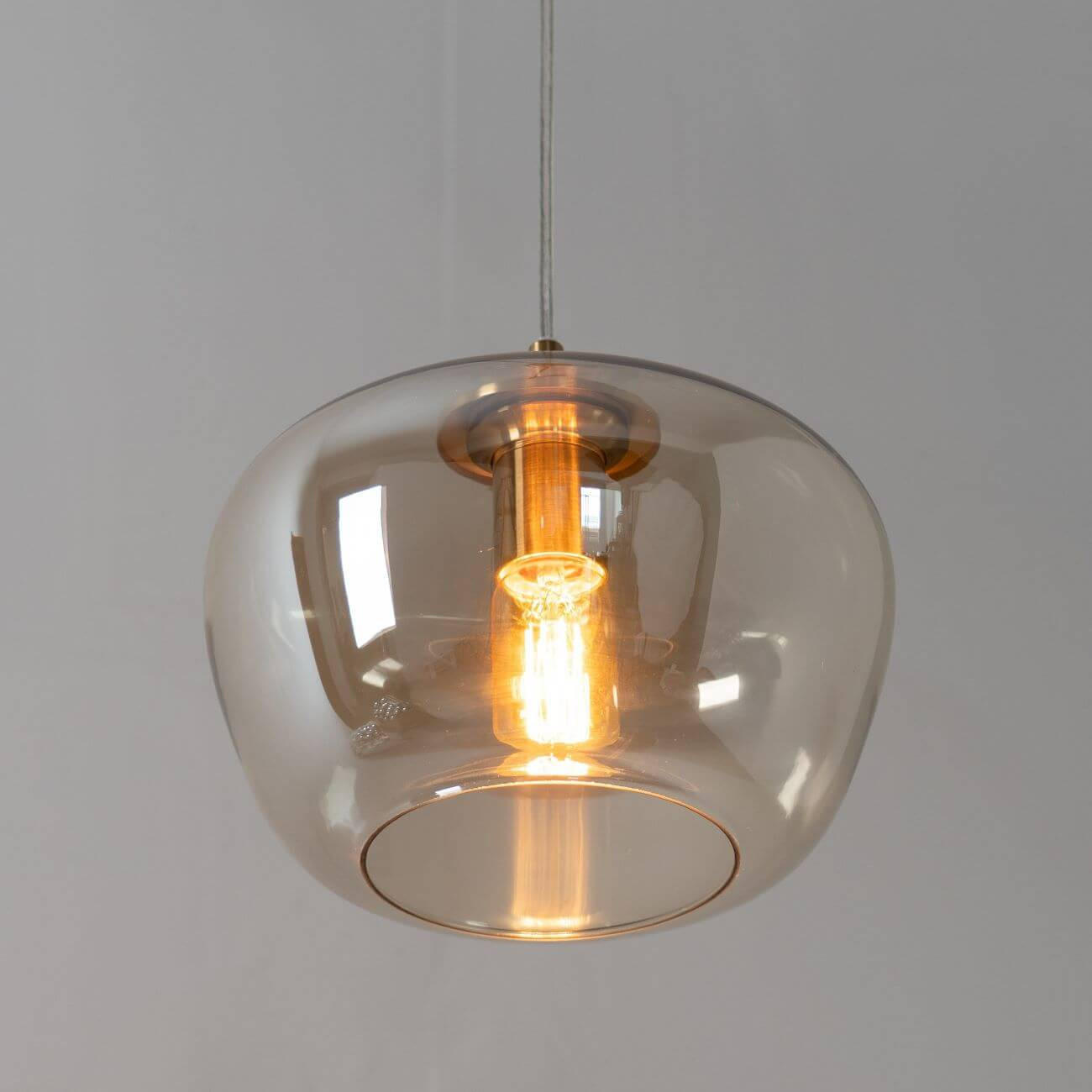 Thumbnail - Kosilum Hängeleuchte, Gold, Glas, 25x17x141 cm, Lampen & Leuchten, Innenbeleuchtung, Hängelampen, Pendelleuchten