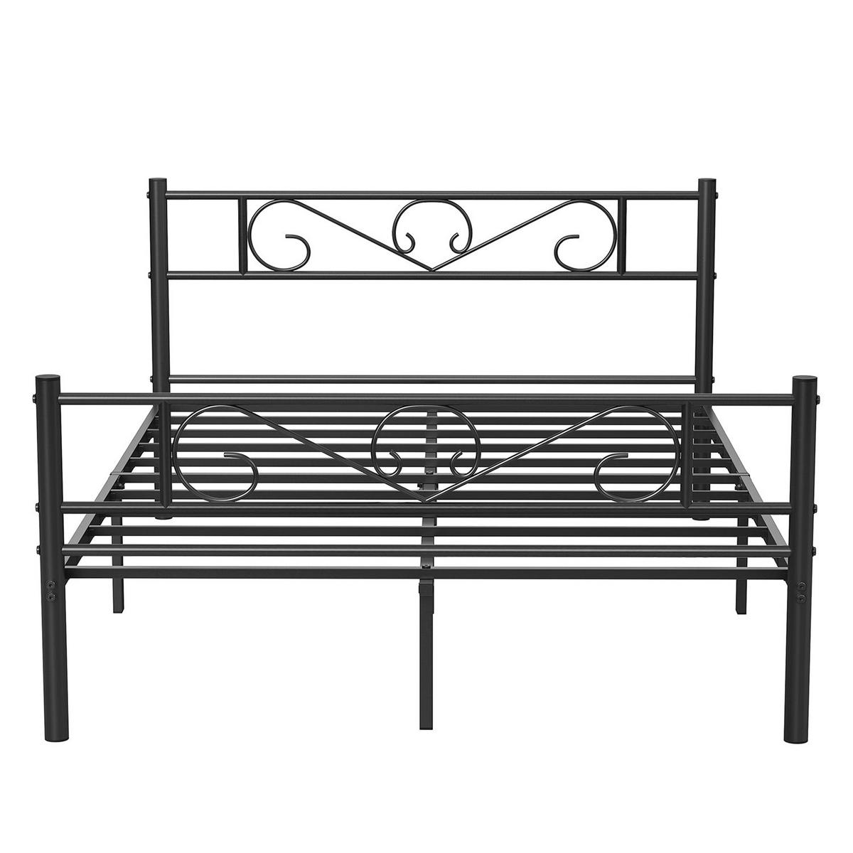 DOPPELBETTGESTELL AUS METALL - Schwarz, Kunststoff (141.8/198cm) - Hansiro