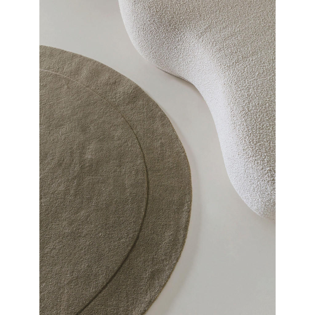Thumbnail - benuta Pure Wollteppich, Hellgrün, Textil, Beton Optik, Freiform, 200x200 cm, Gots, pflegeleicht, Teppiche & Böden, Tepp...