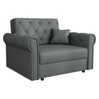 SCHLAFSOFA Viva Roma I - Schwarz/Graphitfarben, Holz/Textil (116/85/98cm) - MIRJAN24