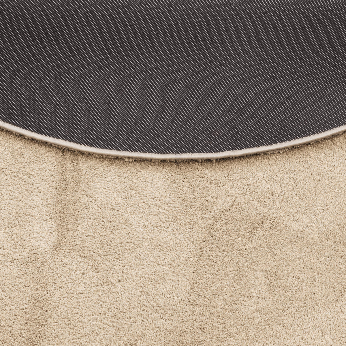 SUPER SOFT KINDER HOCHFLOR TEPPICH SILKY KIDS RUND - Beige, Textil (200/200cm) - Pergamon