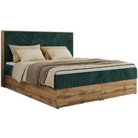 BOXBETT WOOD CLASSIC 180/200 - Dunkelgrün Cord - H3 - Dunkelgrün, Textil (180/200cm) - MKS