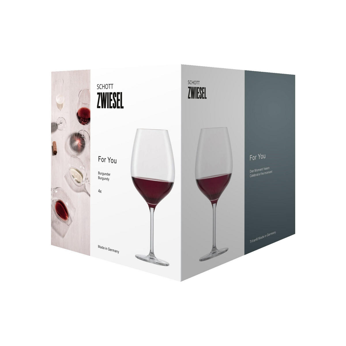 BURGUNDER ROTWEINGLAS For you transparent 630 ml 4er Set - Transparent, Glas (0.63L) - Schott Zwiesel