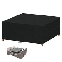 SCHUTZHÜLLE Gartenmöbel 240 x 180 x 75 cm wasserdicht 420D Oxford - Schwarz, Textil (75/75/75cm)
