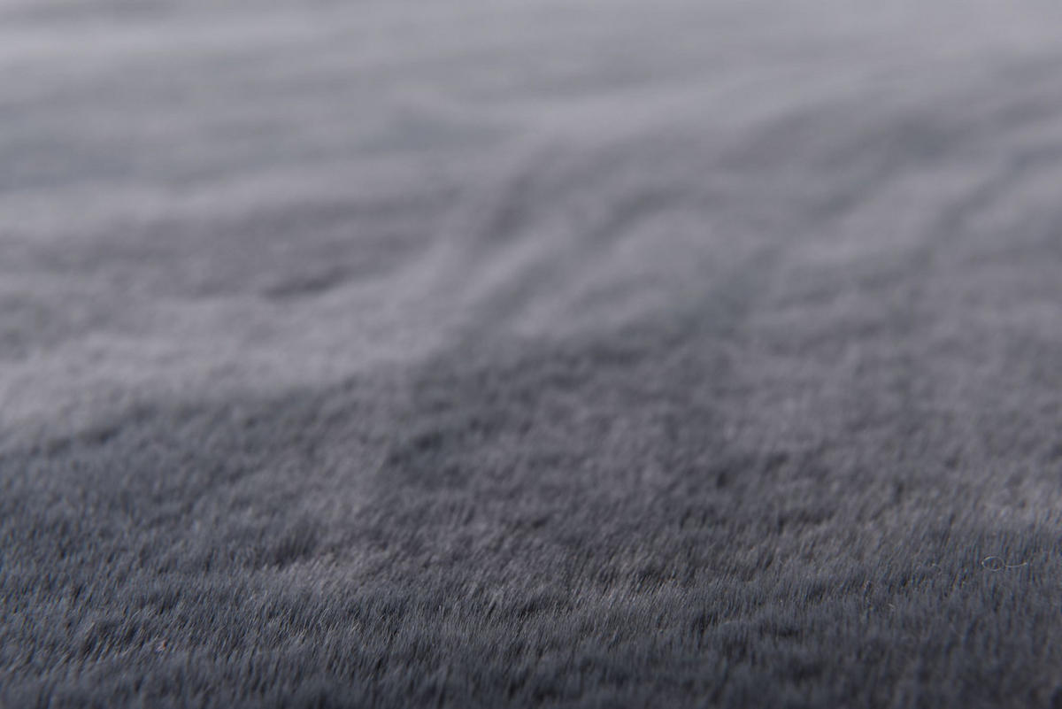 KUNSTFELLTEPPICH Chiara 90x160 cm - Anthrazit, Textil (90/160cm) - Gino Falcone