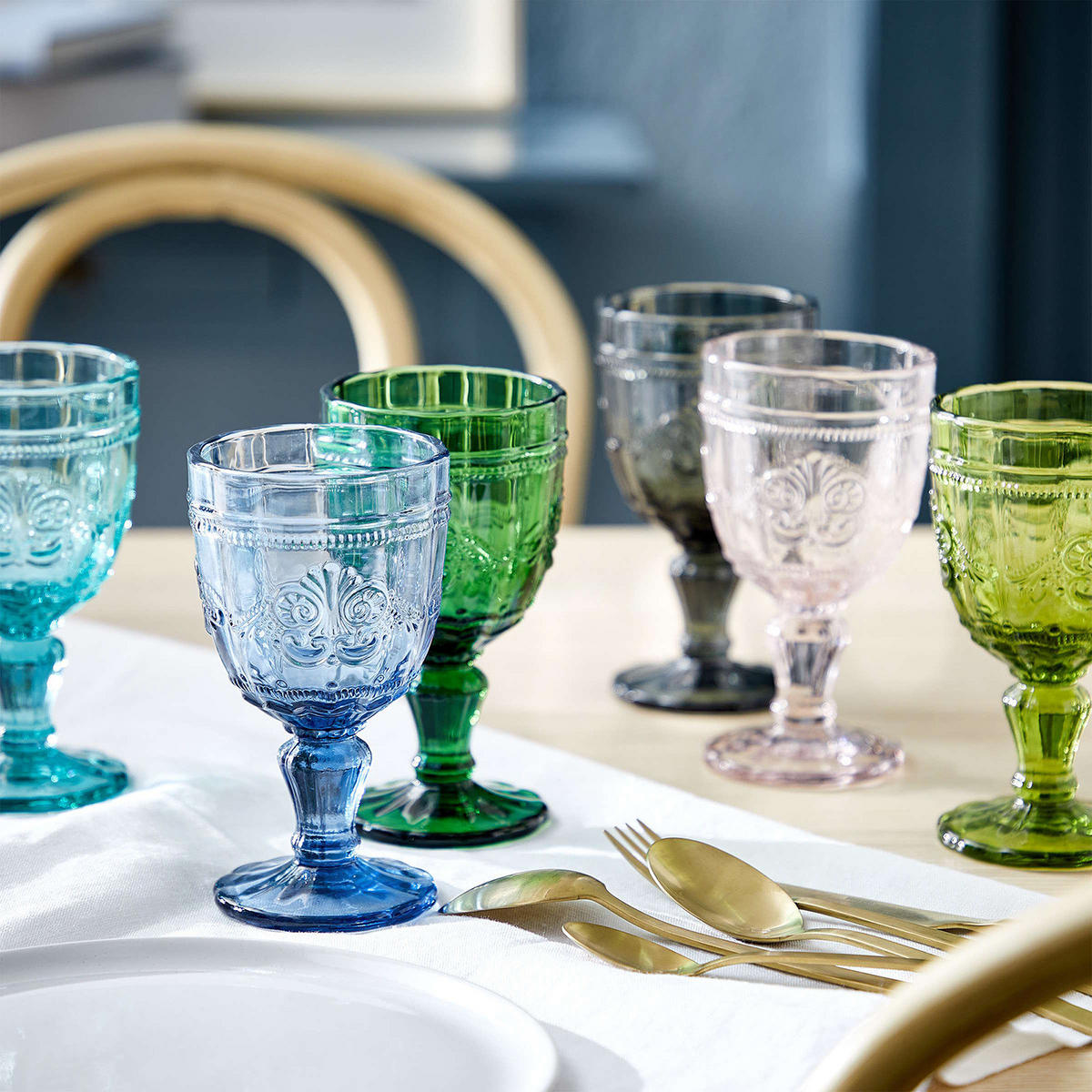 WEINGLAS (6er Set) Victorian - Hellrosa, Glas (0.23L) - BUTLERS