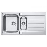 KÜCHENSPÜLE 98x50cm Edelstahl Einbauspüle Line maxim 10 Schrank 60 cm - Edelstahlfarben, Metall (50/19/98cm) - Alveus