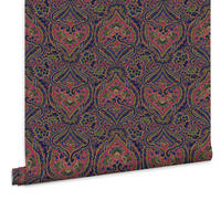 VLIESTAPETE opulentes Paisley-Muster 1000x52cm - Blau/Multicolor, Papier/Kunststoff (52/1000cm) - Joules