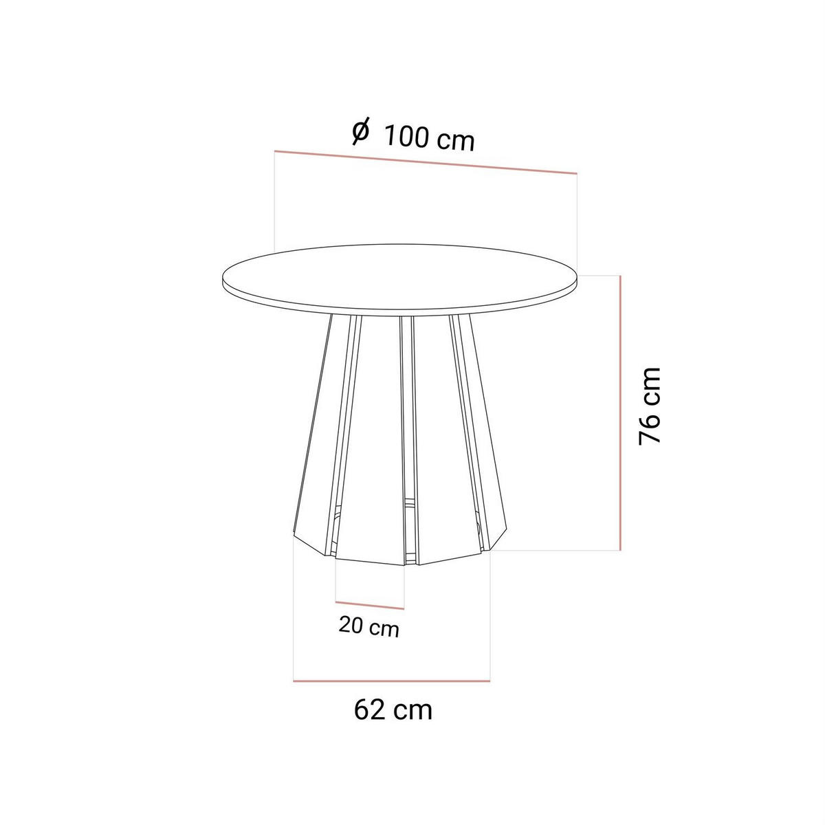 ESSTISCH SILVA nicht ausziehbar, Nussbaum - Nussbaumfarben, Holzwerkstoff (100/100/76cm) - Lookway