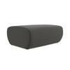 POUF Samt Stoff Grau - Dunkelgrau/Schwarz, Kunststoff/Textil (102/40/62cm) - Makamii