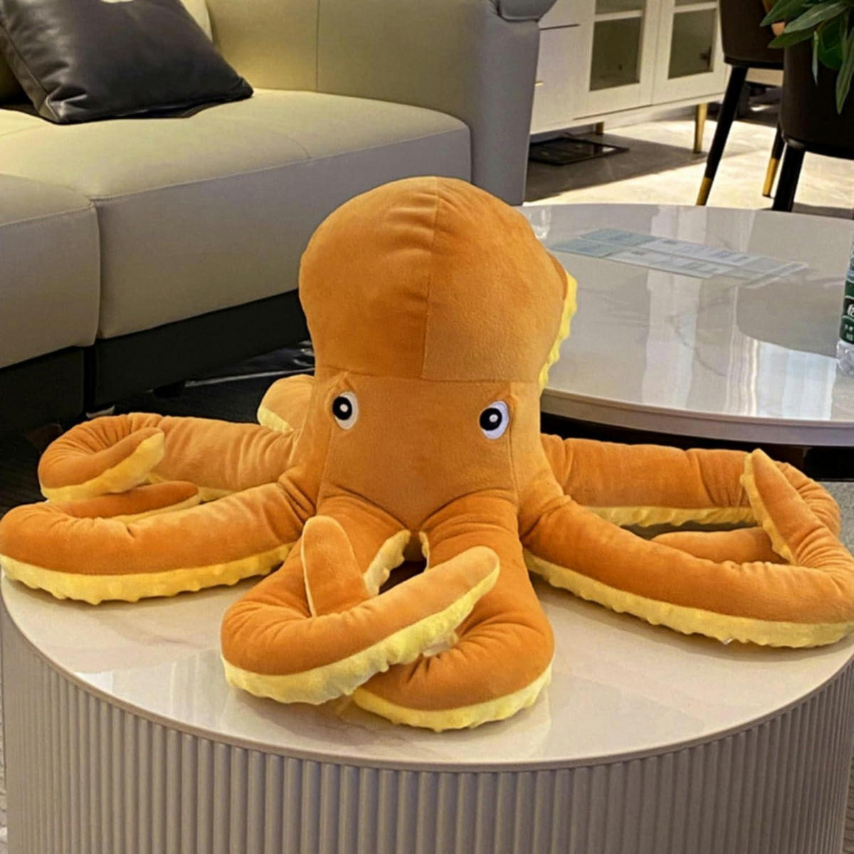 PLÜSCHTIER Oktopus 60 cm - Orange, Textil (60/60cm)