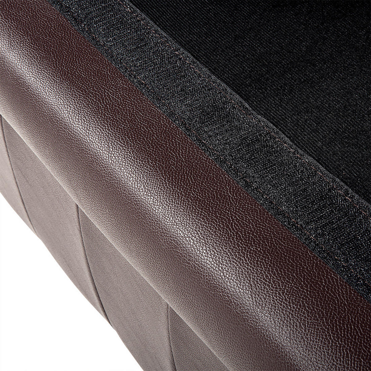 SOFA Leder Braun Chesterfield - Dunkelbraun, Leder/Fell (195/70/75cm) - Beliani