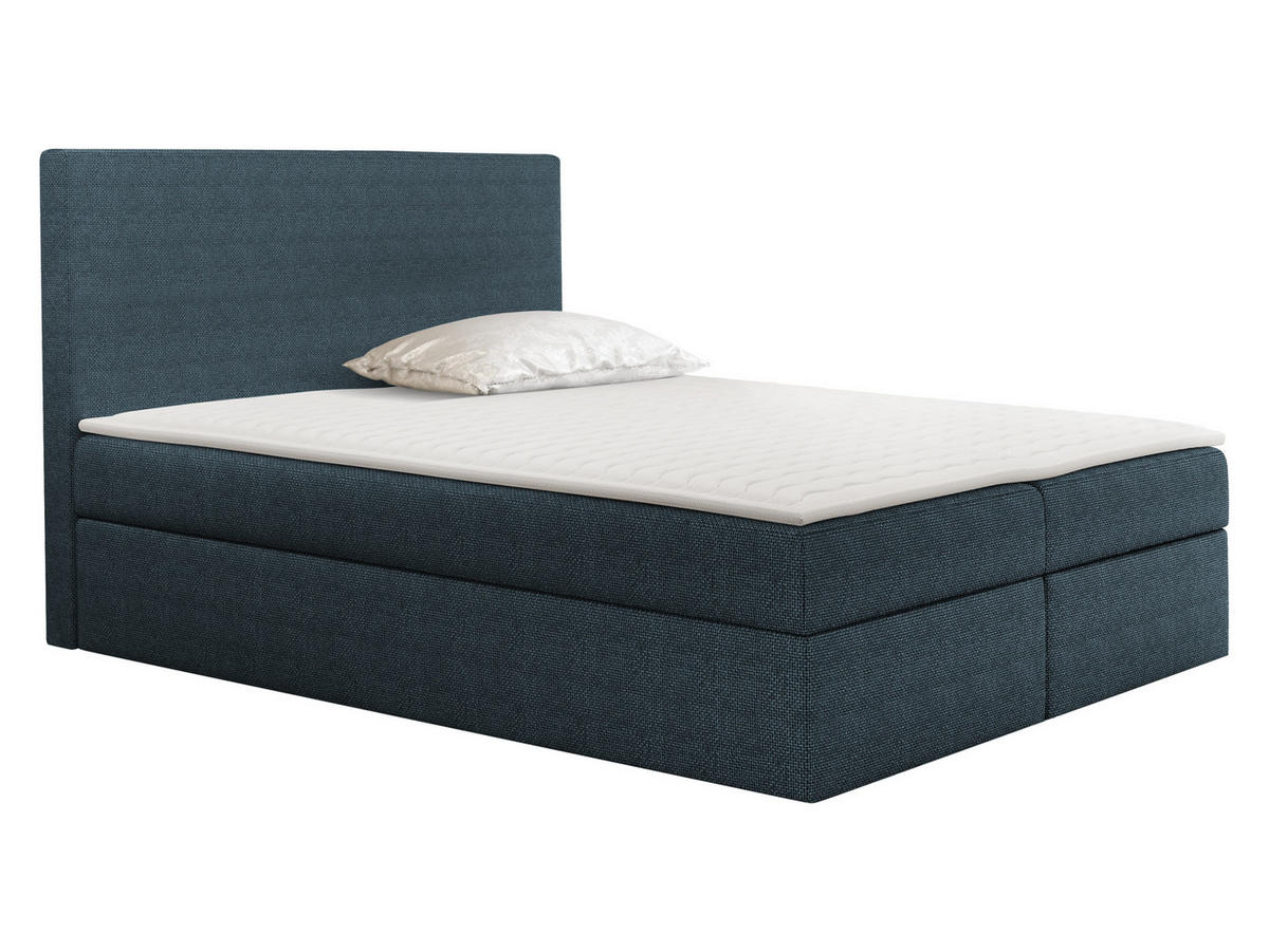 BOXBETT Basic - Dunkelblau, Holz (120/200cm) - MIRJAN24