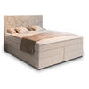BOXBETT TRANI 180x200 cm mit Matratze und Topper - Beige - Beige, Holz (180/200cm) - MASSENO