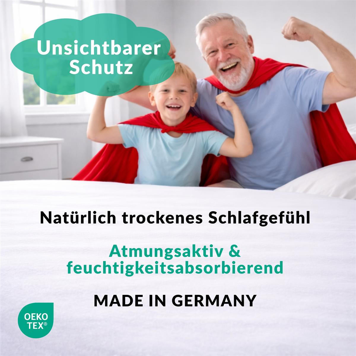 MOLTON-MATRATZENSCHONER 140x220 aus 100% Baumwolle - Atmungsaktive Matratzenschutz Auflage feuchtigkeitsabsorbierend - Matratzenauflage 140 x 220 cm - Naturfarben, Textil - Carpe Sonno