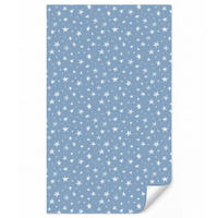 KINDERTAPETE - Sterne - Muster - Blau - 120x200 cm - Hellblau, Papier (120/200cm) - OnlyWow