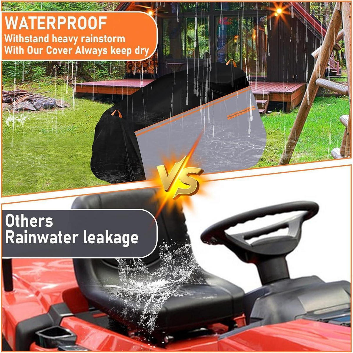 ABDECKPLANE für Rasentraktor L183 x B137 x H117 cm wasserdicht UV-beständig - Multicolor, Kunststoff (183/137/117cm)