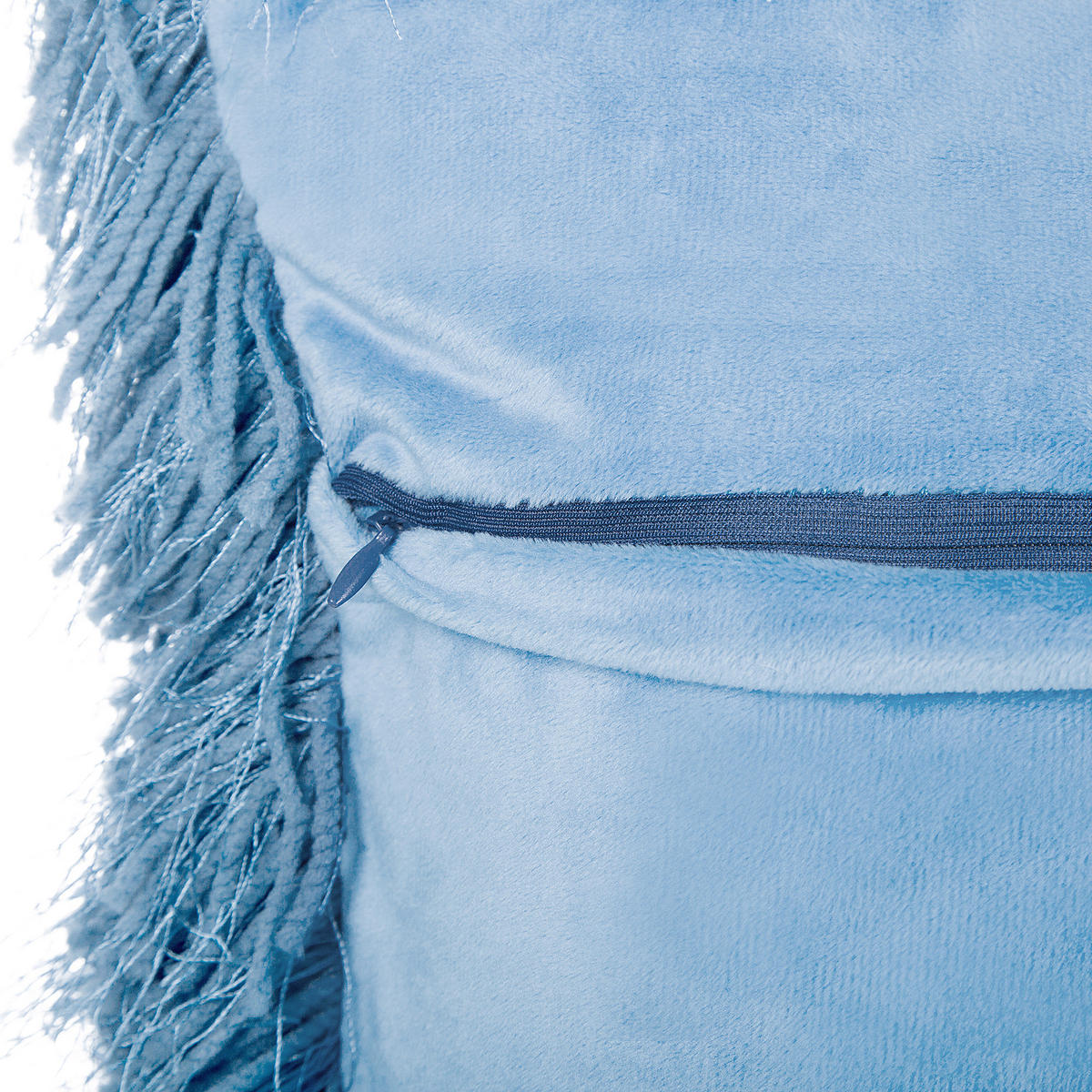 DEKOKISSEN 2er-Set Hellblau 45/45 cm Cide - Hellblau, Textil (45/45cm) - Beliani