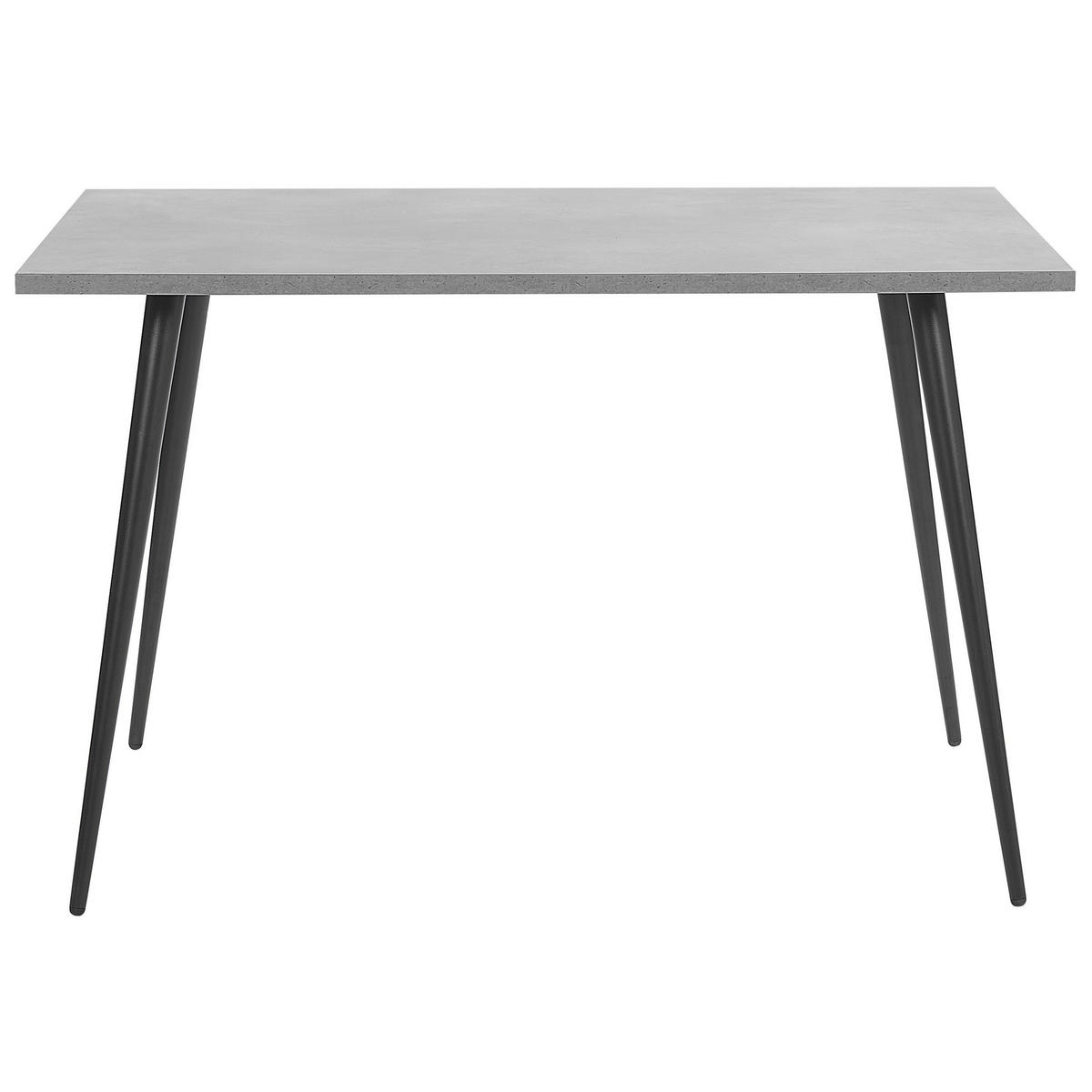 ESSTISCH 120/80/76 cm Hellgrau Rechteckig Santiago - Grau, Holzwerkstoff (120/80/76cm) - Beliani