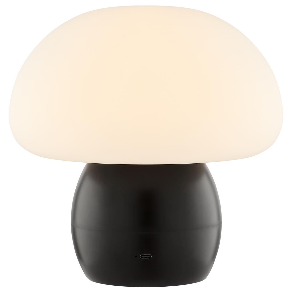 TISCHLEUCHTE Dupos Schwarz/Weiß 22/22/22,2 cm - Multicolor, Kunststoff (22/22/22.2cm) - Brilliant