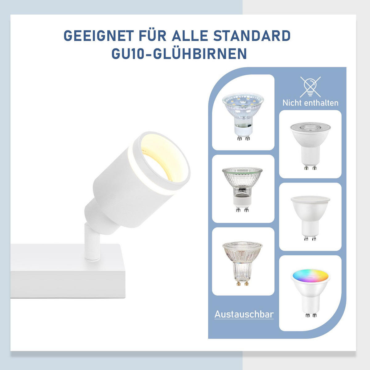 STRAHLER Saarbrücken 2-flammig 30/5/15.7 cm - Weiß, Metall (30/5/15.7cm) - Nettlife
