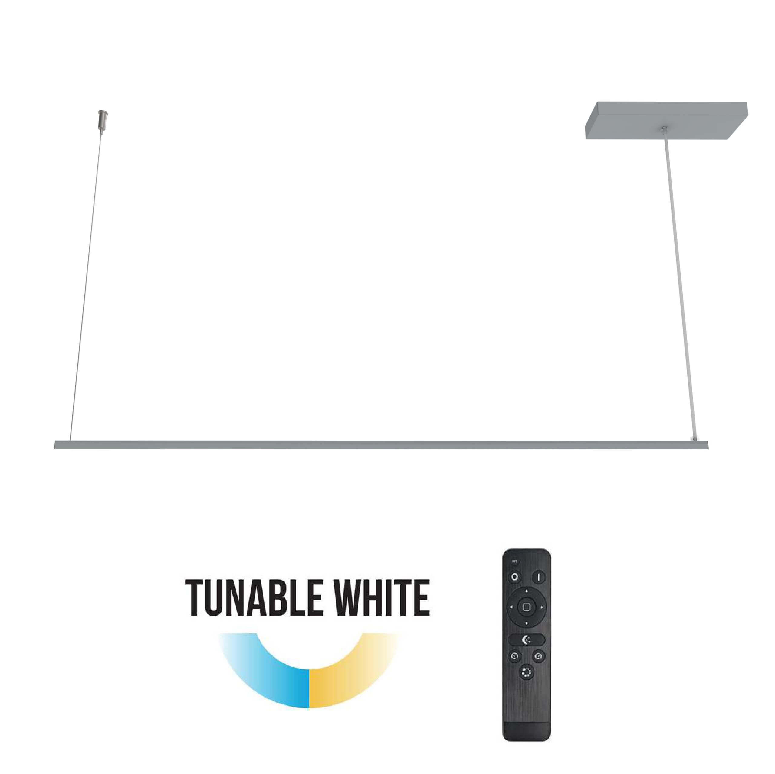 LED-HÄNGELEUCHTE - Grau, Metall (2/100/2cm) - Lumicom