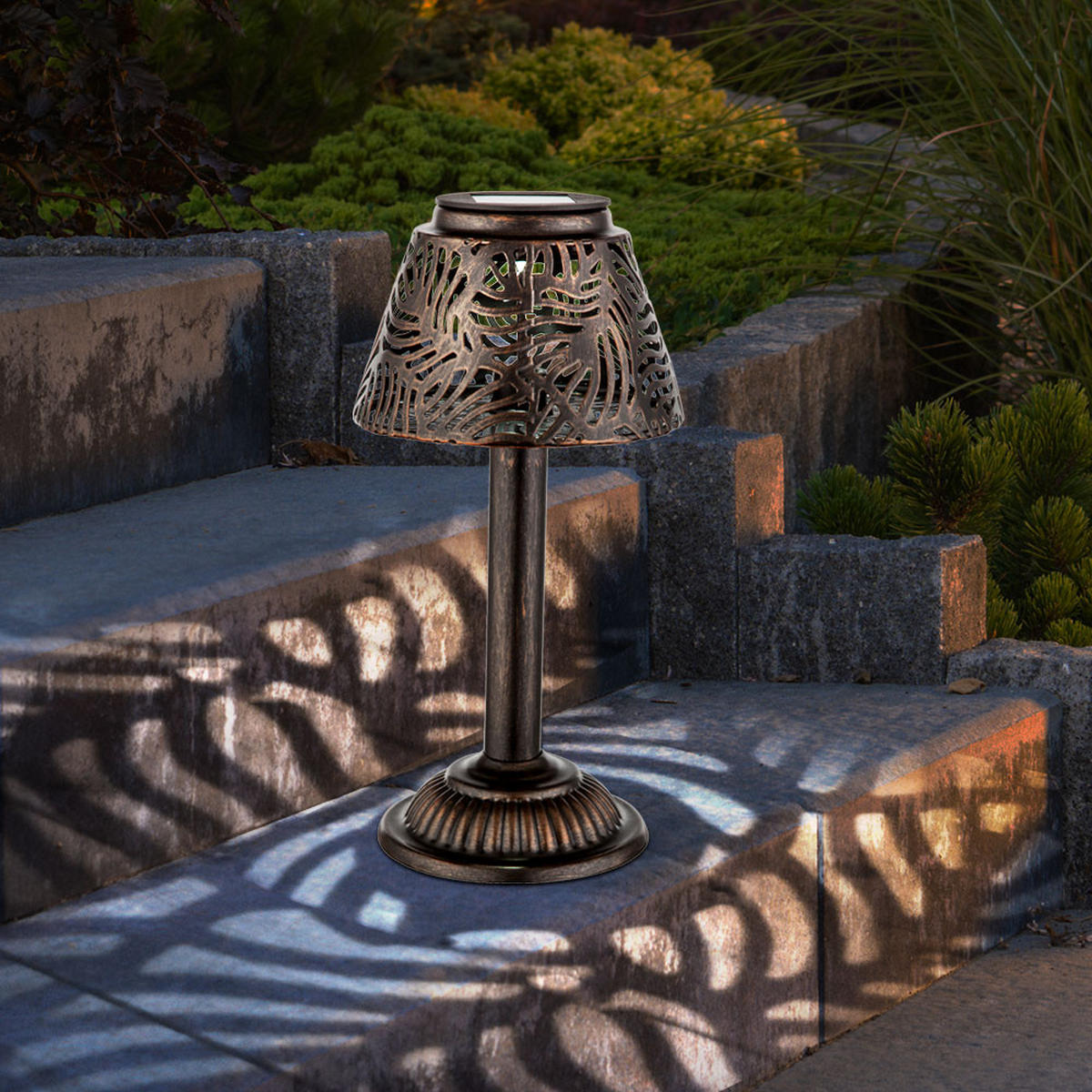 LED AUSSENLEUCHTE Metall Kupfer - Kupferfarben, Metall (13.8/13.8/27cm) - Globo Lighting