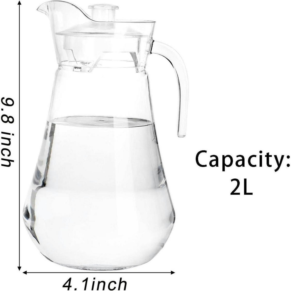 KRUG 2 L 2-teiliges Set - Transparent, Kunststoff (10.4/10.4cm)