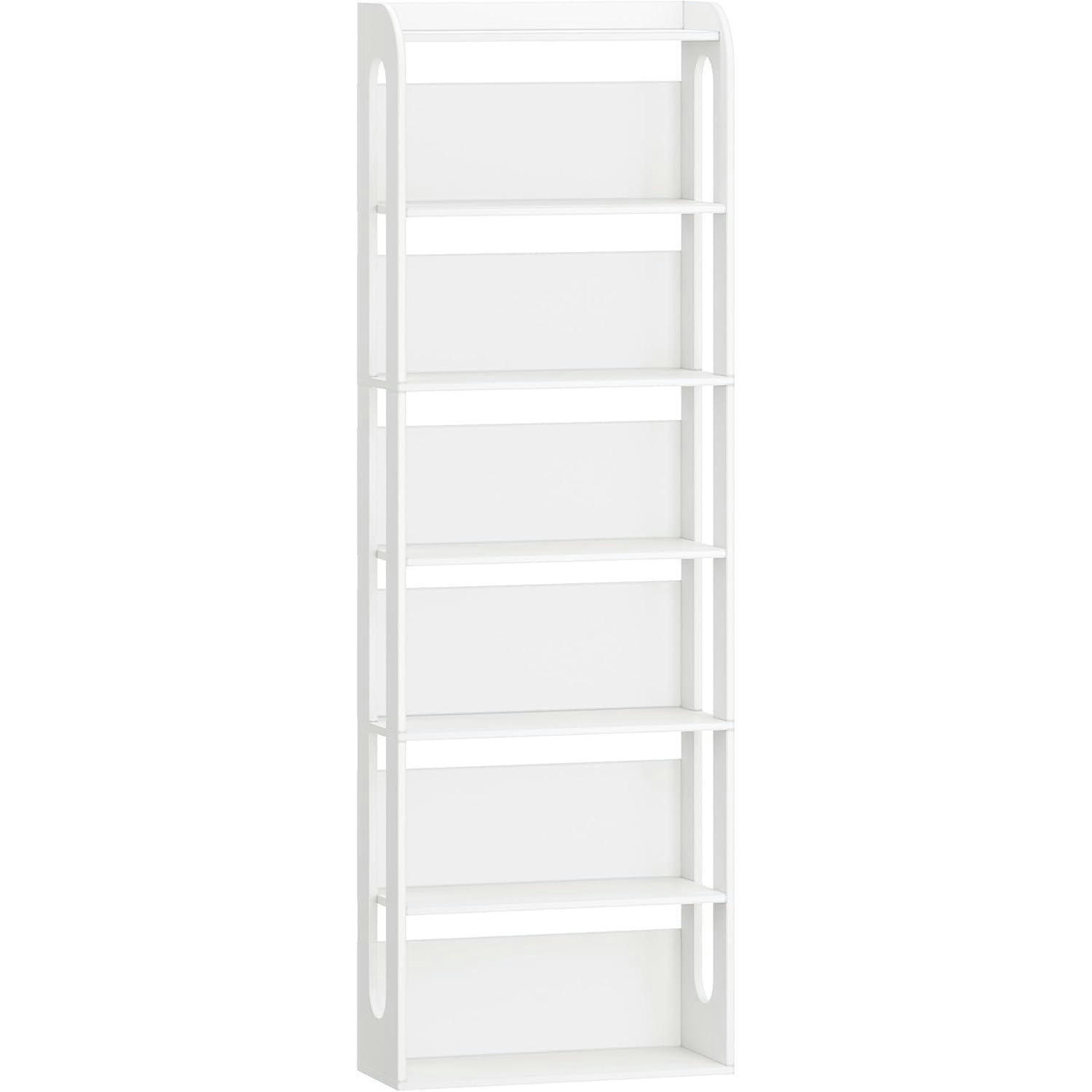 BÜCHERREGAL 7-stöckig Holz weiß 24 x 60 x 182 cm - Weiß, Holzwerkstoff (60/182/24cm)