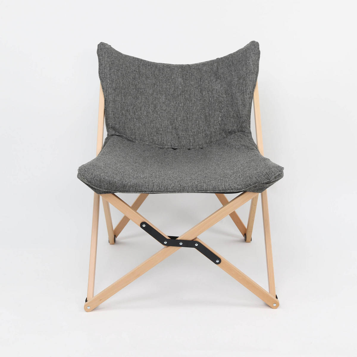 GARTENKLAPPSTUHL Braun Grau 69/74/84 cm - Grau, Textil (69/84/74cm) - Mobili Rebecca