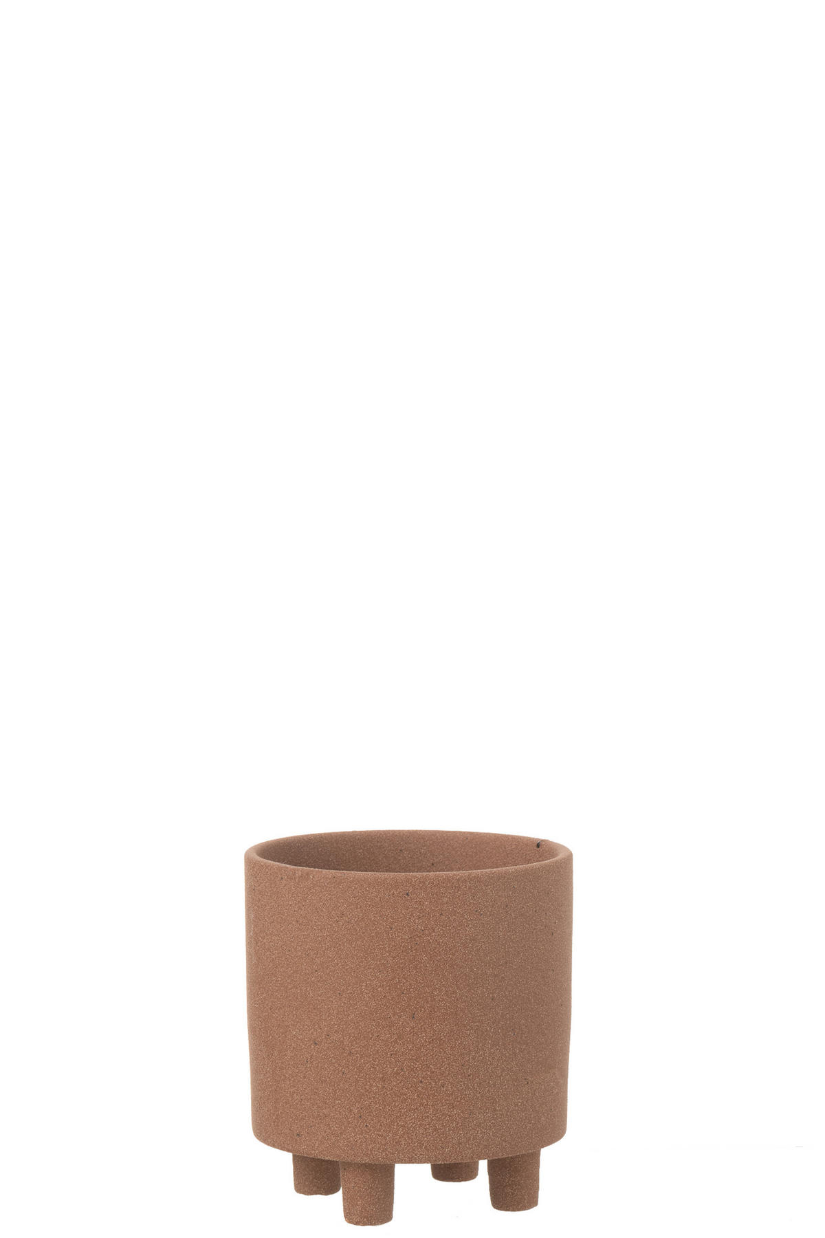 BLUMENTOPF THIBAULT - Töpferei - Braun - S - Ø 15 cm - Braun, Keramik (15/16cm) - J-Line