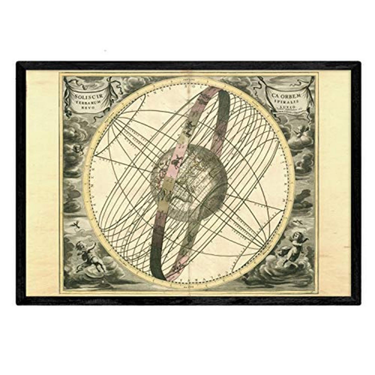 POSTER Astronomie Historische Sternkarte A3 Rahmenlos - Klar, Papier (29.7/5/42cm) - Nacnic