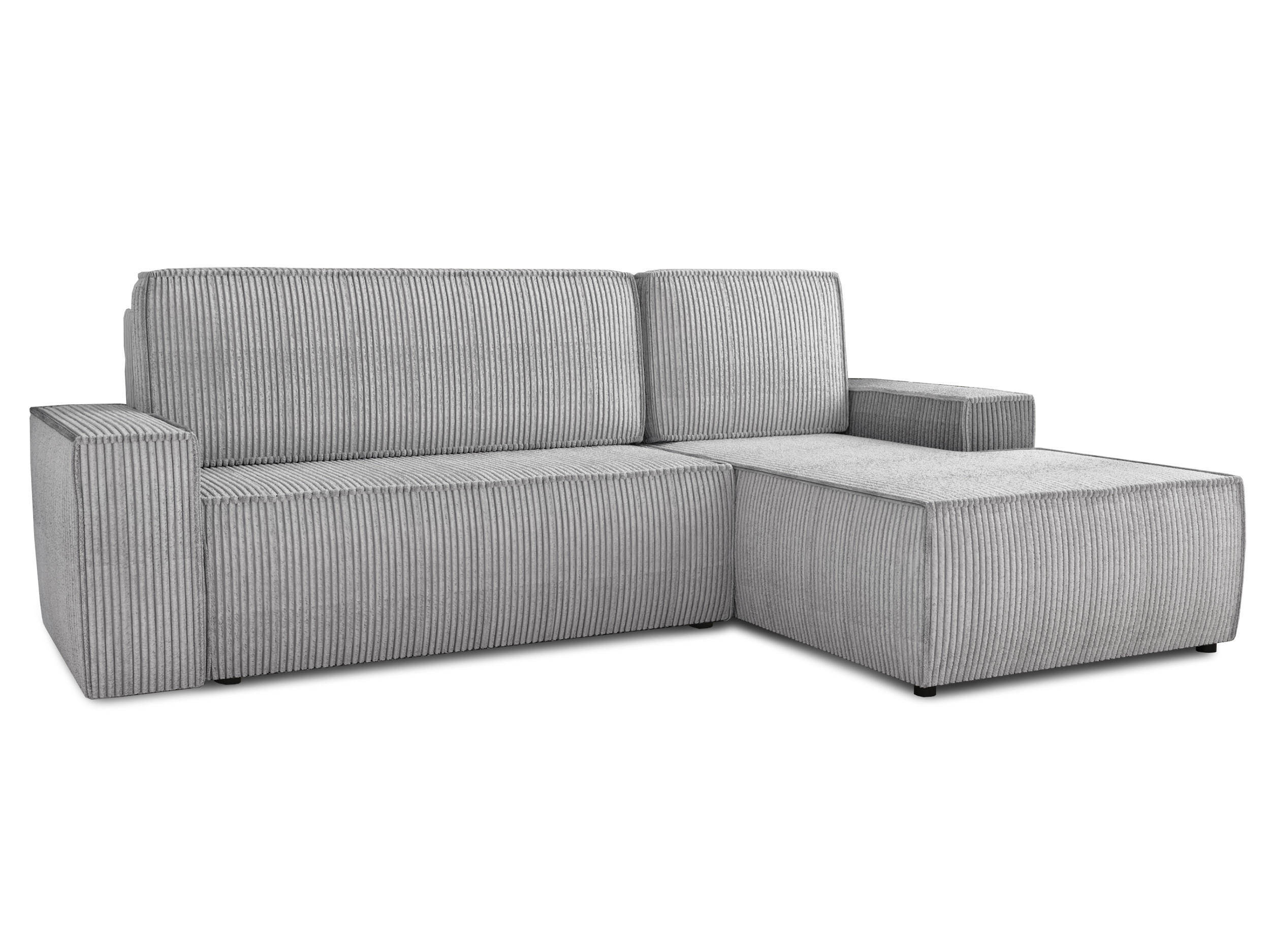 ECKSOFA Totti L, Seite: Rechts - Grau, Holz/Textil (246/144cm) - Sofnet