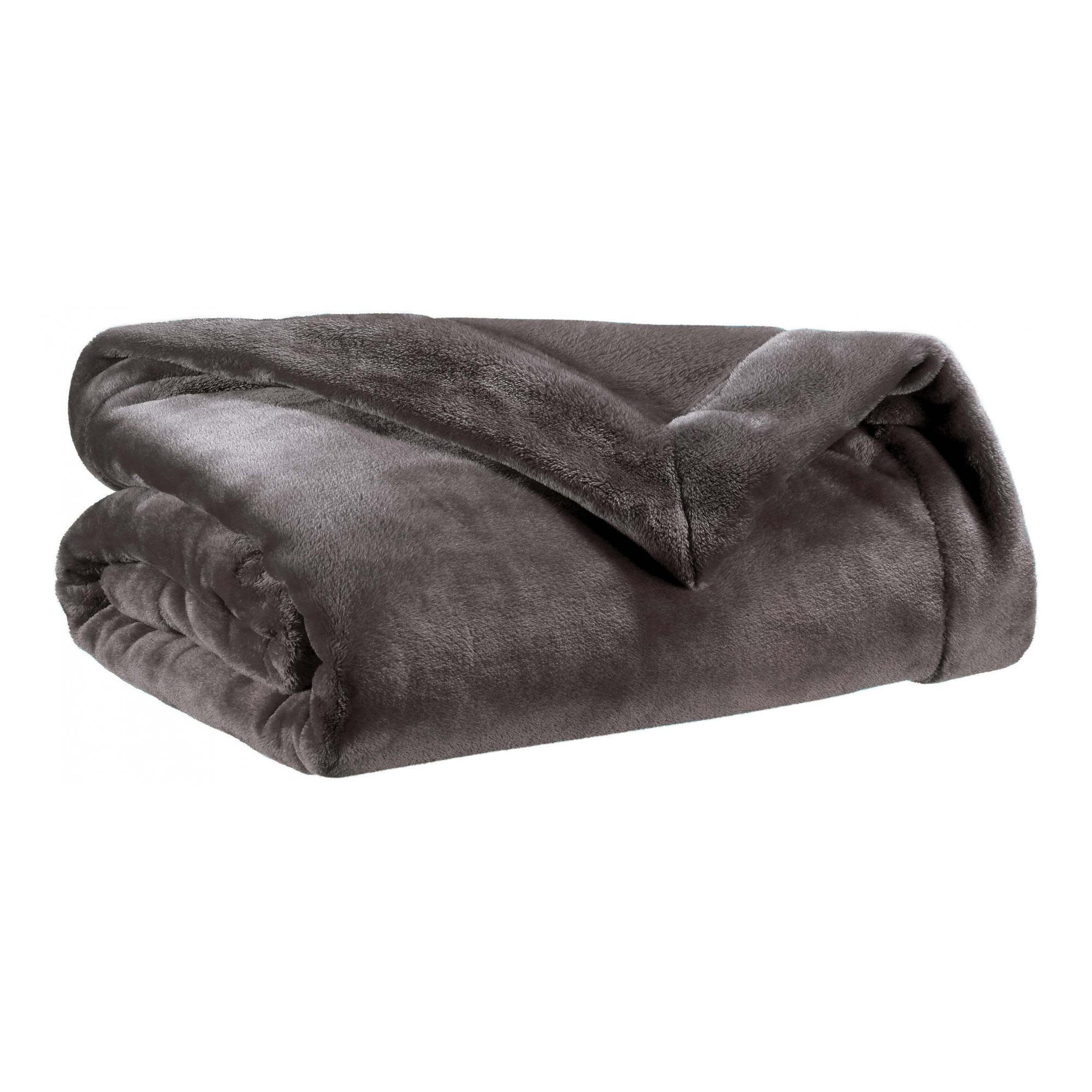 PLAID Tender asphaltgrau 150 x 200 cm - Dunkelgrau, Textil (150/200cm) - Vivaraise