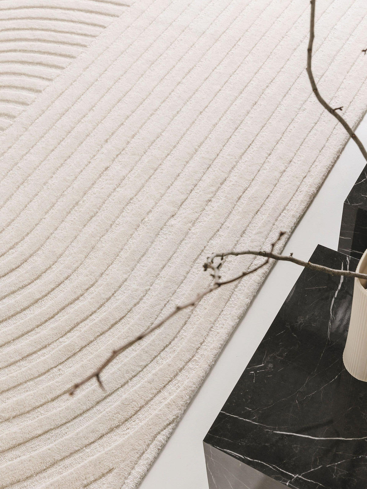 WOLLTEPPICH Yanis Ivory 120x170 cm - Creme, Textil (120/170cm) - benuta Pure