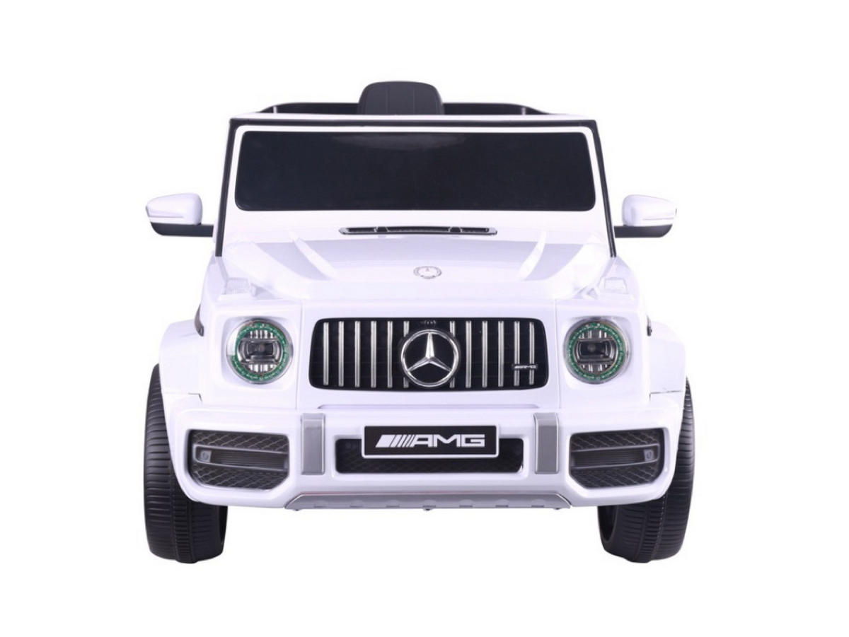 KINDER ELEKTROAUTO Mercedes G63 weiß - Weiß, Kunststoff (106/62/54cm) - TPFLiving