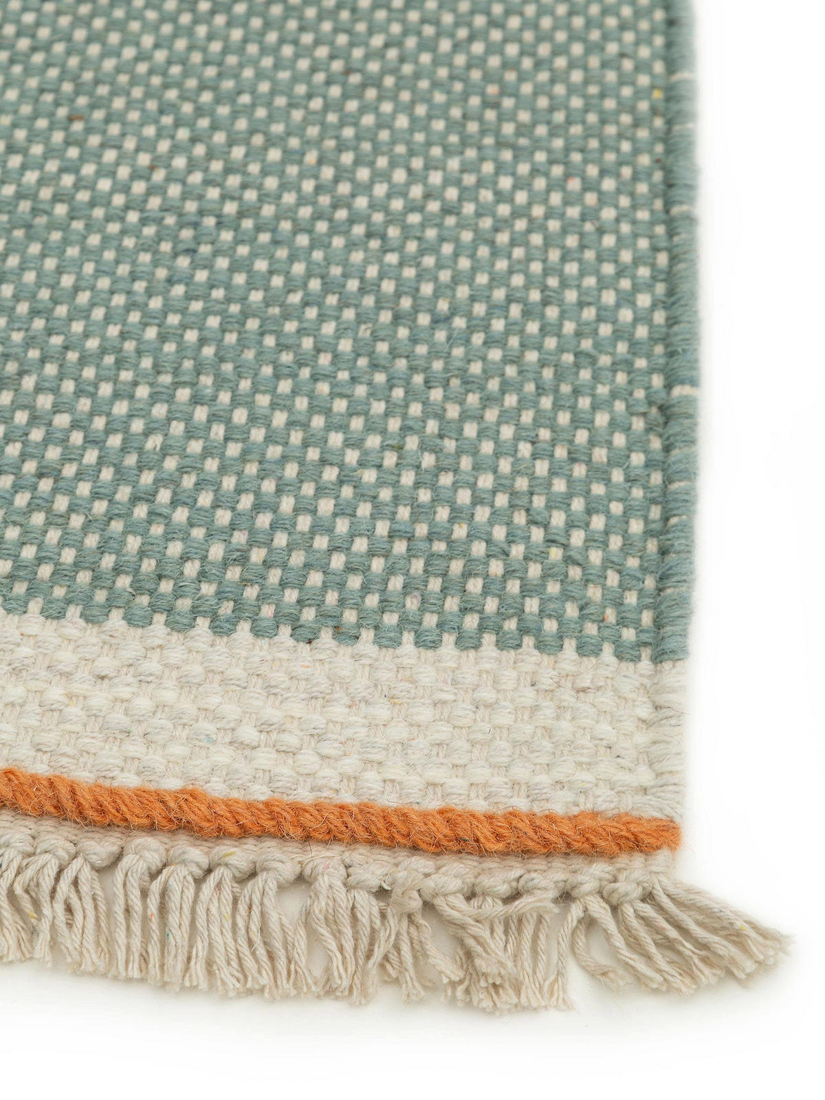 WOLLTEPPICH-LÄUFER Karla Mint 80x250 cm - Mintgrün, Textil (80/250cm) - benuta Pop