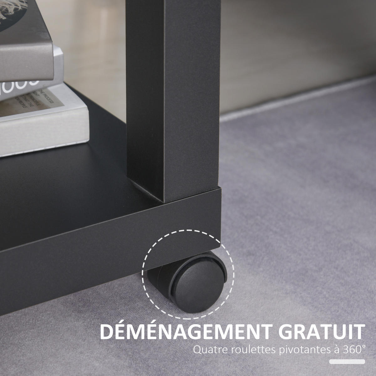 COUCHTISCH Schwarz 1 Stück - Schwarz, Kunststoff (40/40/40cm) - GiPP