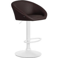 BARHOCKER Lederlook braun - Braun, Textil (55/86/51cm) - CLP