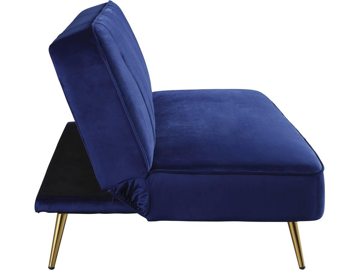 SCHLAFSOFA James Dunkelblau - Dunkelblau, Textil/Metall (180/75/83cm) - Habitat Garten