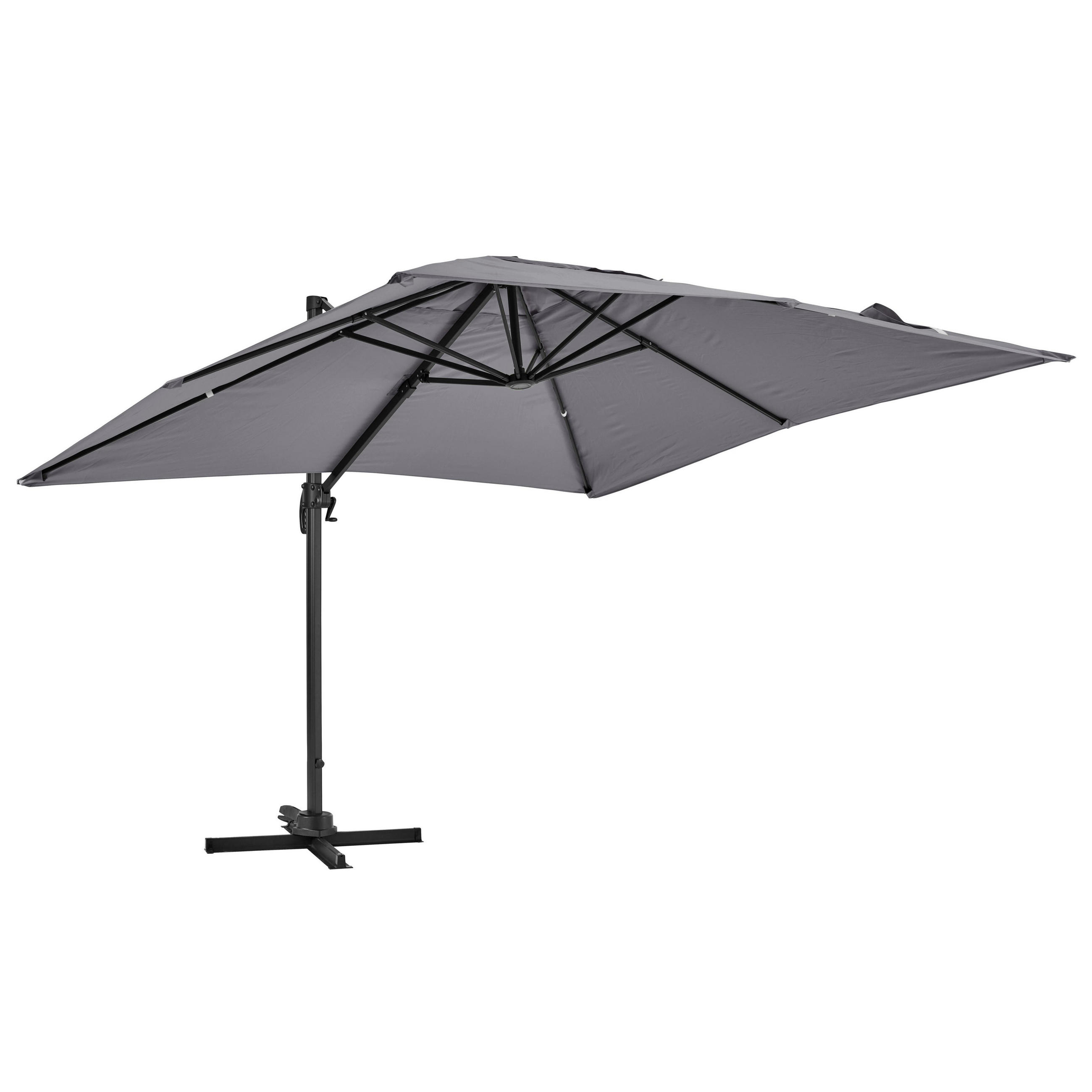 Oviala Sonnenschirm Grau 300x300 cm