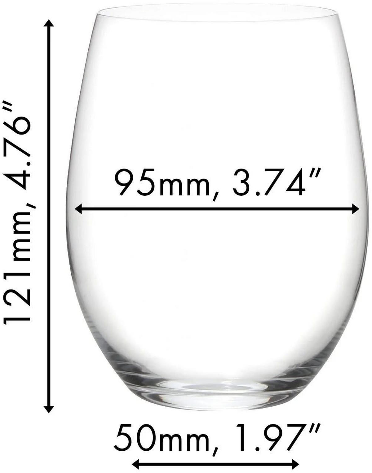 WEINTUMBLER CABERNET / MERLOT O transparent 600 ml 4er Set - Transparent, Glas (0.6L) - Riedel