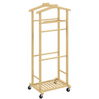 KLEIDERSTÄNDER Bambus Naturholz - Naturfarben, Holz (33.7/105.5/47cm) - HOMCOM